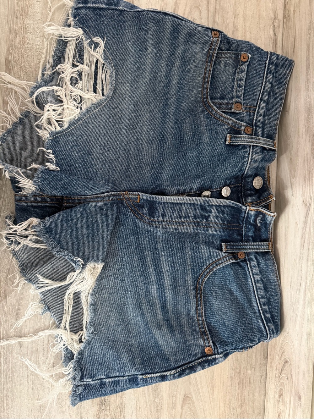 Levi's  Blue Denim Jean Shorts